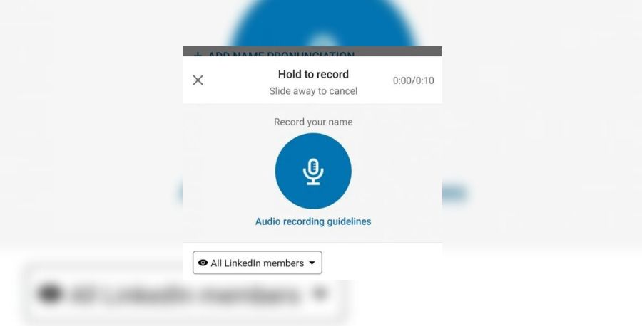 How to add name pronunciation on LinkedIn